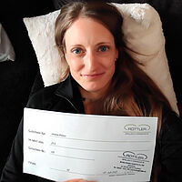 ROTTLER Jubiläumsgewinnspiel Gutscheingewinnerin Jeanine