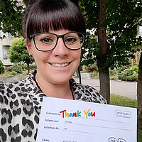 250 € ROTTLER-Gutscheingewinnerin Katrin